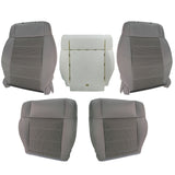 Front Seat Cover Pair with Driver Foam Cushion for 2007-2010 Jeep Wrangler