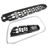 Chrome Upper and Lower Grille Kit for 2013-2015 Mitsubishi Outlander Sport MI1200262
