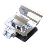 RV Entry Door Lock Handle and Latch with 4 Keys for 2.75 x 3.75 Inch Cutouts