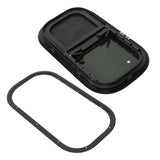 RV Vertical Slider Window with Screen Black