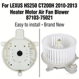 Car Heater Motor Air Fan Blower 87103-75021 For LEXUS HS250 CT200H 2010-2013 – product image