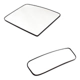 Mirror Glass for 12-19 Nissan NV1500 NV2500HD NV3500HD Upper & Lower Set with Bases 4339-0058C4 - product image
