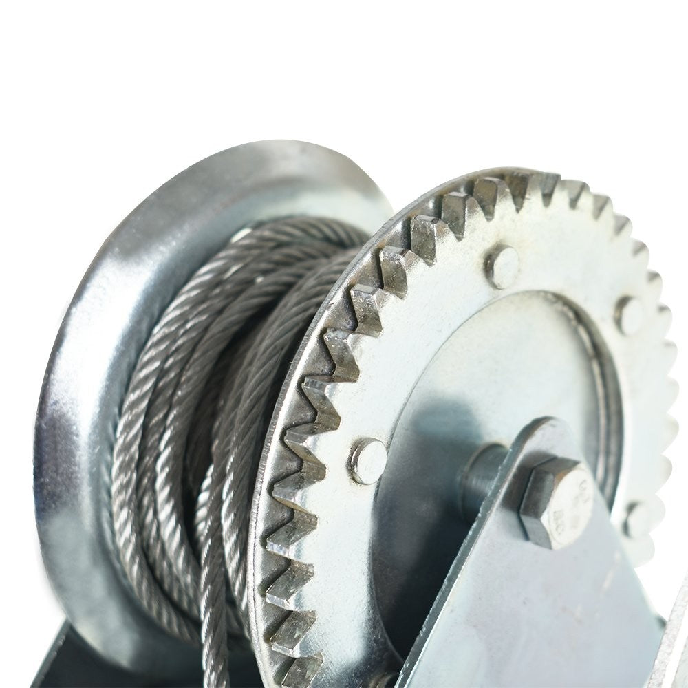 Hand Crank Winch 1600 lb with 32 Foot Cable