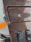 98-01 Mercedes W163 ML320 ML430 Center Console Shifter Trim Wood Switches OEM A1636809136 - product image