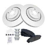 Front Ceramic Brake Pad and Rotor Kit for Toyota Highlander Sienna and Lexus RX NX