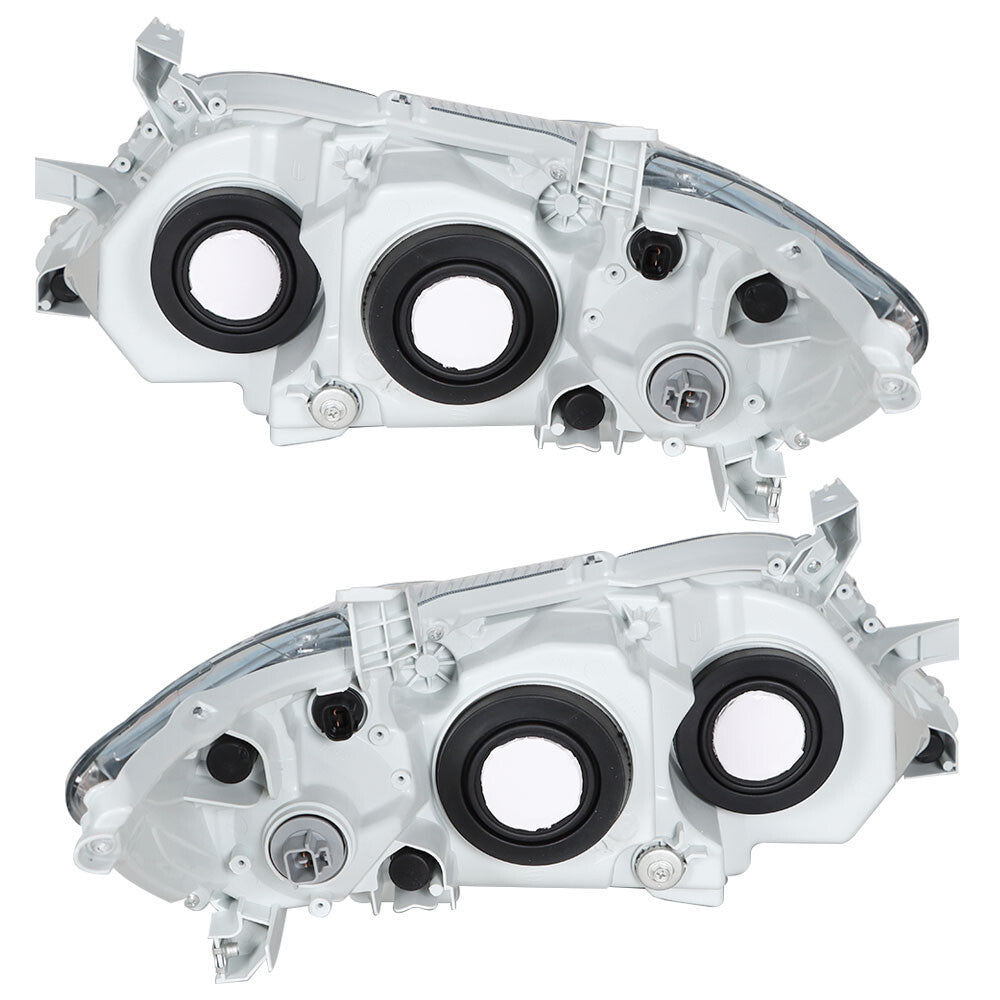Chrome Halogen Headlight Pair for 2010-2011 Toyota Camry 81150-06520 81110-06520
