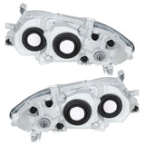 Chrome Halogen Headlight Pair for 2010-2011 Toyota Camry 81150-06520 81110-06520