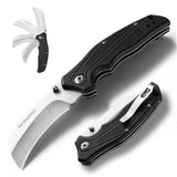 WORKPRO Hawkbill Folding Utility Knife with Belt Clip 011083