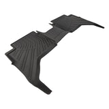 Floor Mat Liner Set for 2024-2025 Ford Ranger SuperCrew Black TPE