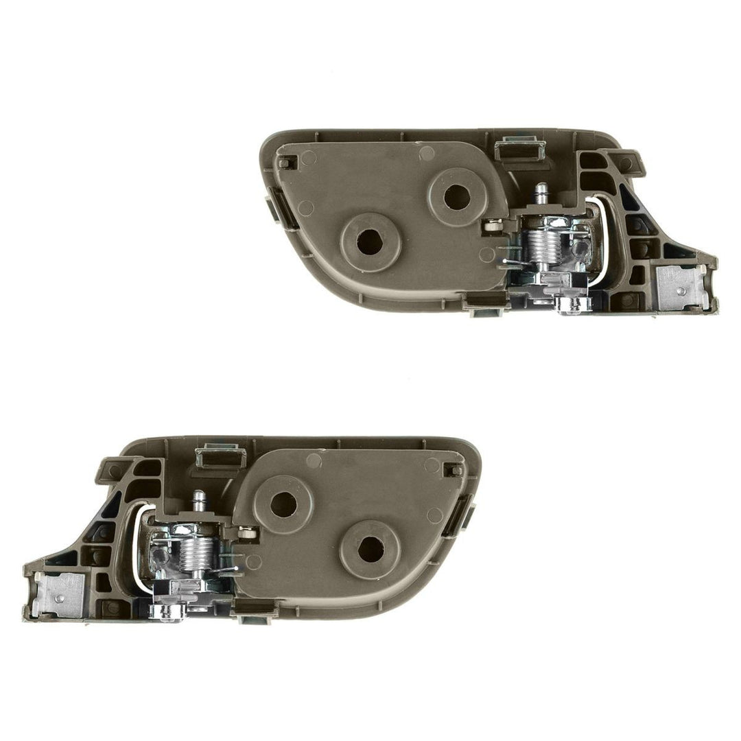 Front Interior Door Handle Pair, Taupe, for 2003-2007 Honda Accord Sedan