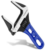 WORKPRO 6 Inch Stubby Wide-Jaw Adjustable Wrench 1.5 Inch Opening 072076