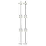 10 mm Linear Guide Rail Kit 500 mm with 2 Rods 4 Bearings 4 Supports for CNC