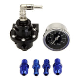 Adjustable Fuel Pressure Regulator with Gauge and Fitting Kit, Universal