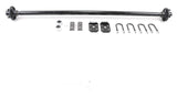 2000 lb Trailer Axle 4 on 4 in 61 in Hub Face 46 in Spring Center with U-Bolt Kit