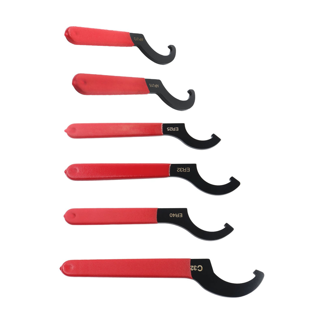 C Spanner Wrench Set 6 Piece APU13 APU16 ER25 ER32 ER40 C32