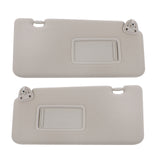Sun Visor Pair with Mirror for 2007-2012 Nissan Versa Gray 96400-EM31A
