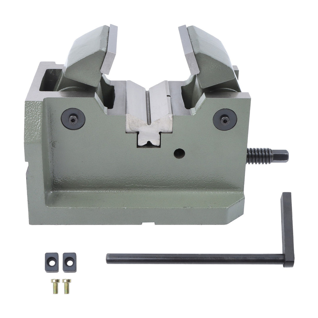 V-Block Machine Vise 4 Inch for Shafts and Round Parts Horizontal and Vertical
