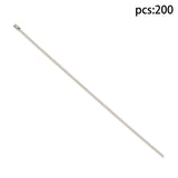 304 Stainless Steel Cable Ties 11.8 Inch 200 Pack 330 lb
