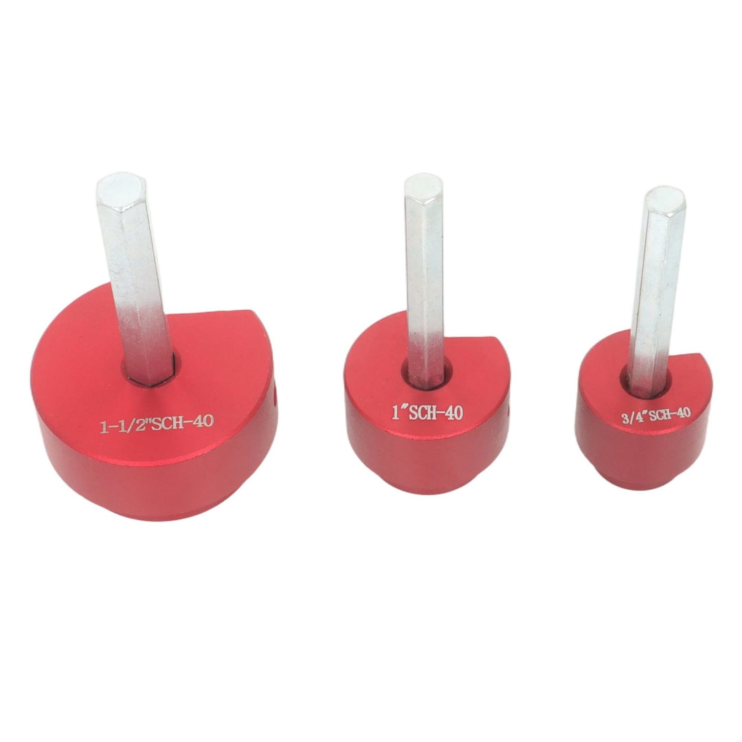 PVC Pipe Reamer Kit 6 Piece 0.75 to 4 Inch for 1/2 Inch Drills