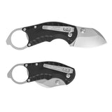 FLISSA 4 in Folding Pocket Knife, 8Cr13MoV, G10 Handle