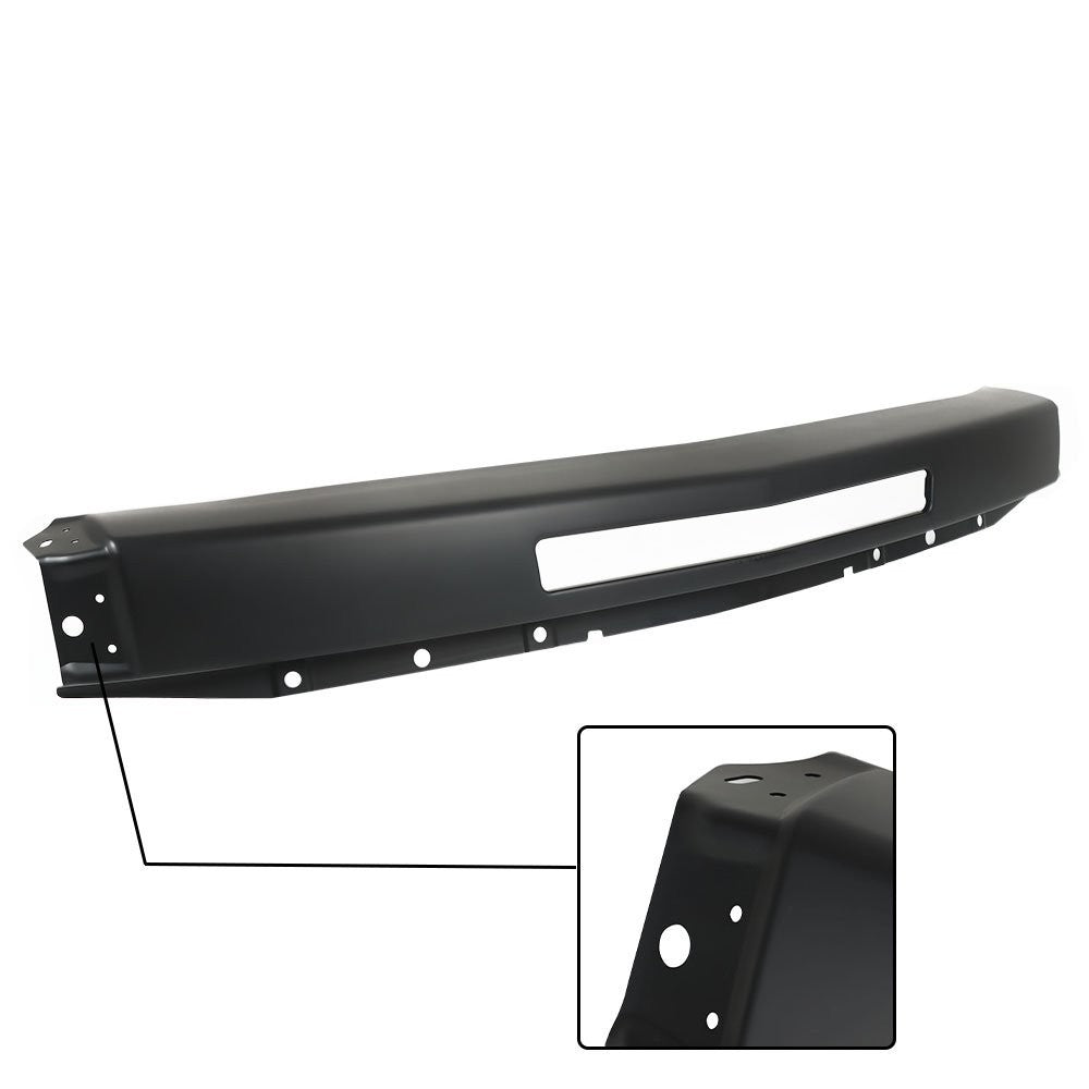 Black Steel Front Bumper Trim for 2009-2013 Chevrolet Silverado 1500 2007-2010 Silverado 2500 HD 3500 HD