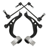 4-Piece Front Lower Control Arm and Sway Bar Link Kit for 2010-2012 Ford Taurus Flex Lincoln MKS