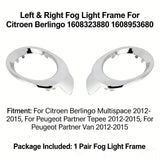 Left & Right Fog Light Frame For Citroen Berlingo Peugeot 1608323880 1608953680 – product image