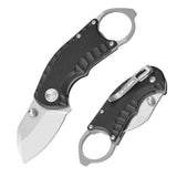 FLISSA 4 in Folding Pocket Knife, 8Cr13MoV, G10 Handle
