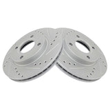 Front Performance Semi-Metallic Brake Pad & Coated Rotor Kit for 2000-2004 Ford Focus