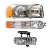 6 Pc Set Headlights, Fog Lights & Signal Lights for 99-02 Sierra 00-06 Yukon/XL 1221-0060C6 - product image
