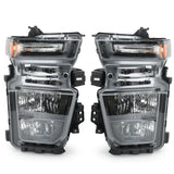 Halogen Headlight Pair for 2020-2023 Chevrolet Silverado 2500 HD 3500 HD 84738616 84738617