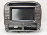 01-03 Lexus LS430 GPS Navigation Info Display Screen Climate Control Switch OEM 86111-50110 - product image