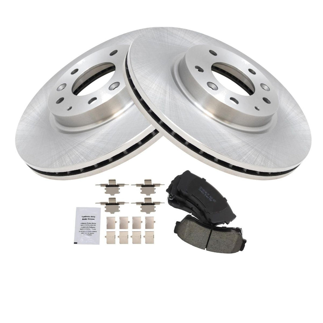 Front Ceramic Brake Pad and Rotor Kit for 2006-2013 Mazda 6