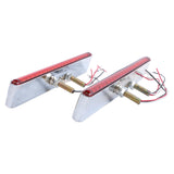 12 in Red Amber 14 LED Double Face Trailer Light Bar 2-Pack