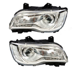 Halogen Headlight Pair for 2018-2023 Chrysler 300 68402946AA 68402947AA