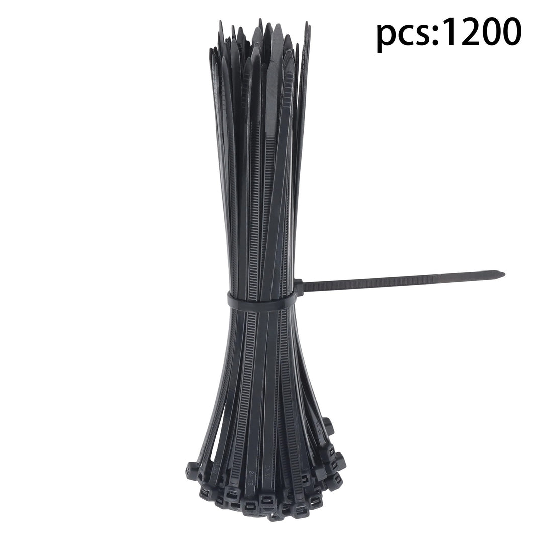 Black Nylon Cable Ties 8 Inch 1200 Pack 65 lb