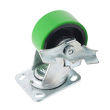 Polyurethane Swivel Caster with Brake 4 x 2 Inch 800 lb