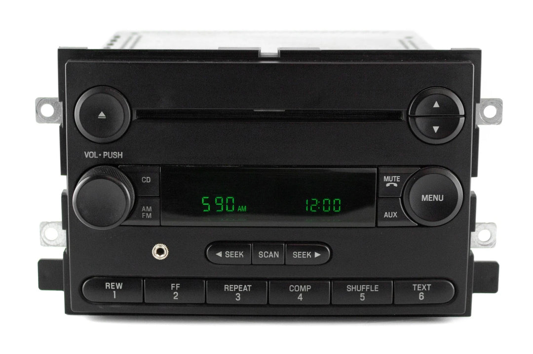 05-06 Ford F150 AM/FM Radio Single-Disc CD Player with Aux Input 6L3T-18C869-AD - product image 1