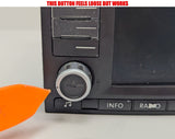 2004-2010 Volkswagen Touareg Navigation Radio Stereo CD Player Display 7L6035191B OEM - product image