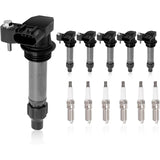 Ignition Coil and Spark Plug Set of 6 for 2007-2020 Buick Cadillac Chevrolet GMC 3.0L 3.6L UF569