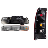 Fits 99-02 Silverado/Sierra Fleetside Headlights Tail Lights & Signal Lamps 1222-0014C6 - product image
