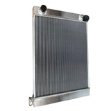 Universal 2-Row Aluminum Racing Radiator 28 x 19 x 3 in, Double Pass Crossflow