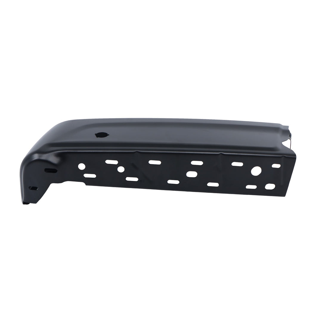 Rear Right Bumper End Black Steel with Sensor Hole for 2021 Ford F-150 ML3Z17906JAPTM