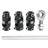 36 inch Steel Steering Shaft with U-Joint and Support Bearing Kit for GM Steering Box 3/4-30 Spline SJS08