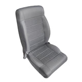 Gray Cloth Front Seat Cover Set with Bottom Foam for 2007-2010 Jeep Wrangler