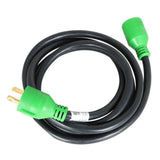 30 Amp 10 ft 4-Prong Generator Extension Cord NEMA L14-30P to L14-30R
