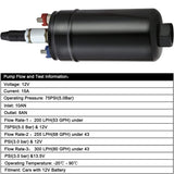 External Fuel Pump with Mounting Bracket for Fuel-Injected Engines 0580254044