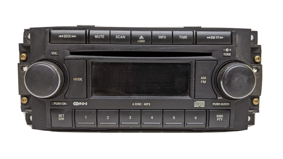 2004-2009 Dodge Chrysler Jeep 6 Disc CD Changer Radio RAQ P05091720AF