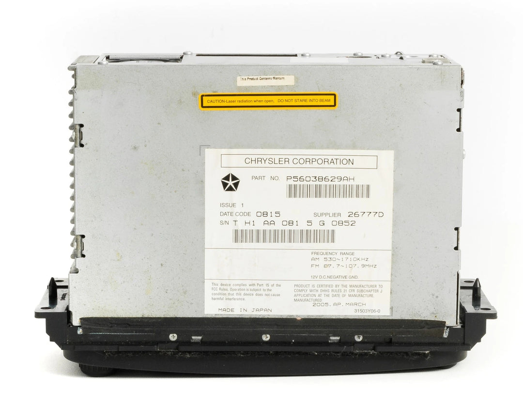 2003-07 Chrysler Dodge Jeep AM/FM Radio CD DVD Player w Navigation P56038629AH - product image 6