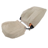 Driver Bottom and Top Leather Seat Covers Tan for 2009-2014 Ford F-150 Lariat
